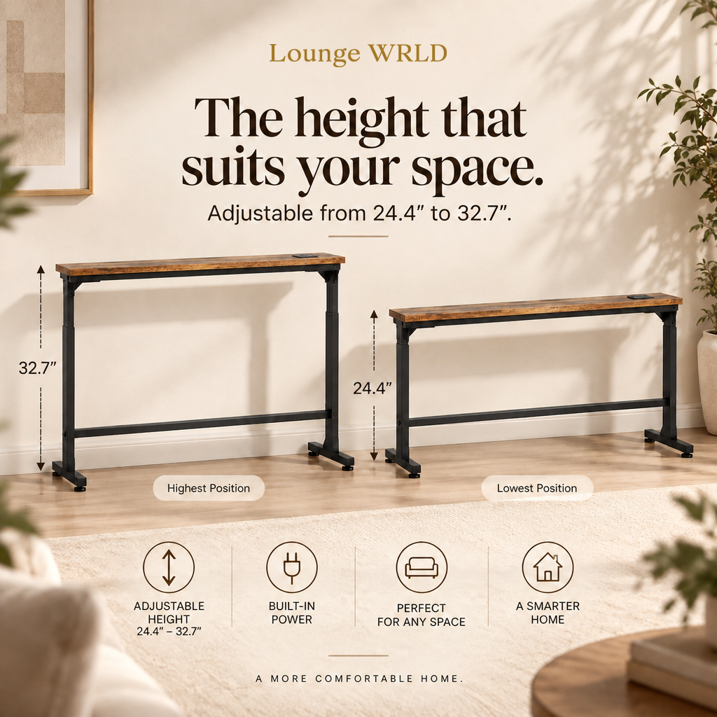 Lounge WRLD adjustable from 24.4 to 32.7 inches