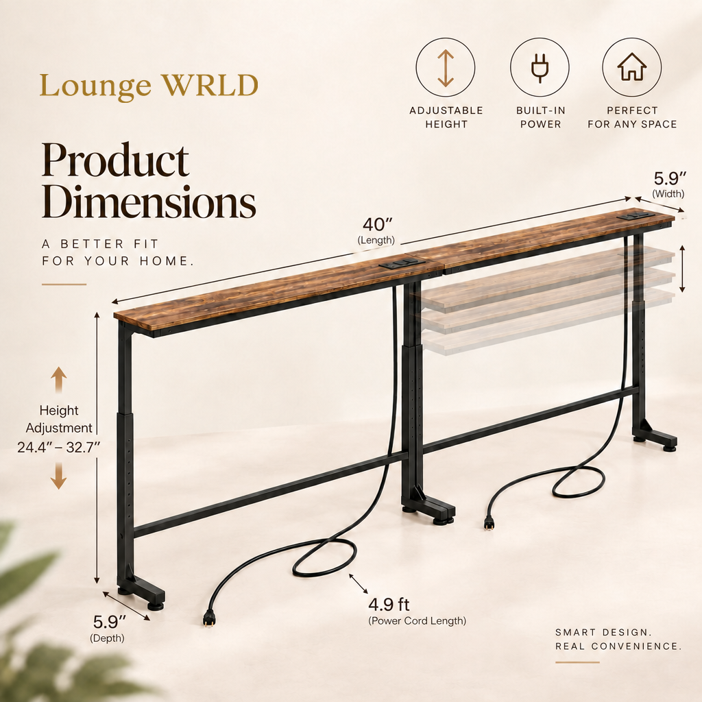 Lounge WRLD product dimensions